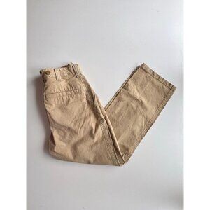 Vintage FILSON Tan Cotton Oil Finish Single Tin Cloth Canvas Work Pants, Size 28